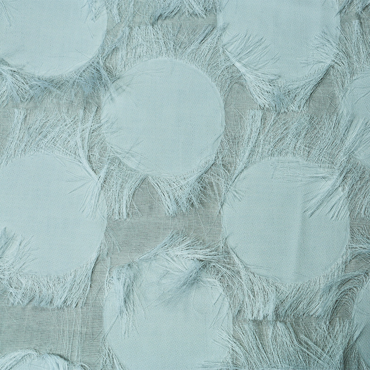 厂家直销 全涤提花剪花眼睫毛面料 时尚女装童装夏季服装面料