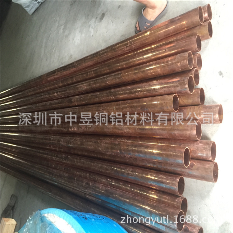 脱脂紫铜管TP2 软态紫铜盘管10X1mm半硬紫铜直管 毛细紫铜管批发