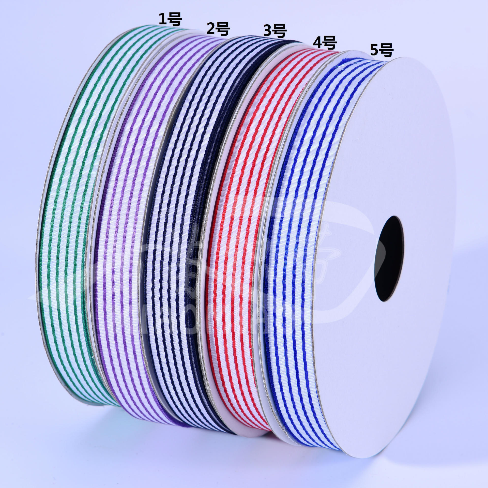 彩色竖纹织带原材料 6分新款双色细横条织带 DIY织带装饰彩带