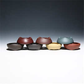 紫砂花盆小号微型迷你多肉拇指盆景盆菖蒲盆桌面盆景陶瓷批发手工