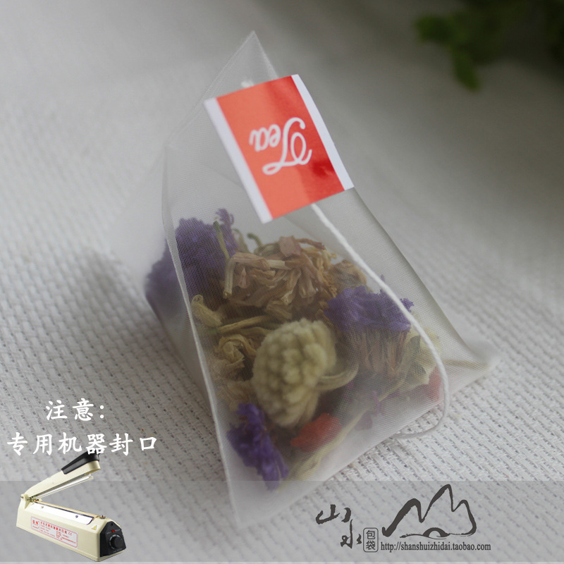 Wholesale Food Grade Disposable Nylon Triangle Tea Bag Stereo Scented Tea Bag Empty Tea Bag Tea Strainer Bag
