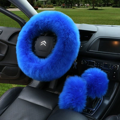 Steering wheel cover | cover - sapphire-blue-38cm