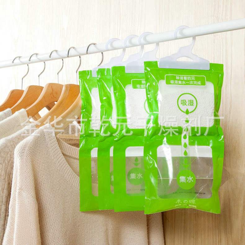 Portable Home Wardrobe Dehumidifying Bag, Clothes Moisture-Proof, Hangable Mold-Preventive Moisture Absorbing Bag, Household Dehumidifying Drying Agent