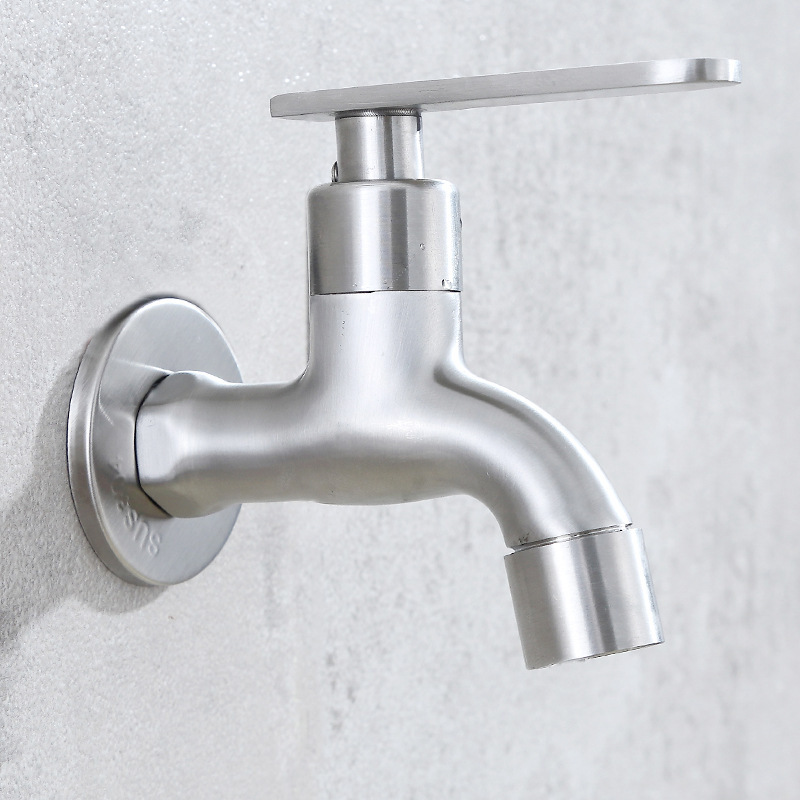 Precision casting 304 stainless steel washing machine faucet balcony mop pool pool quick opening bubbler water nozzle factory wholesale