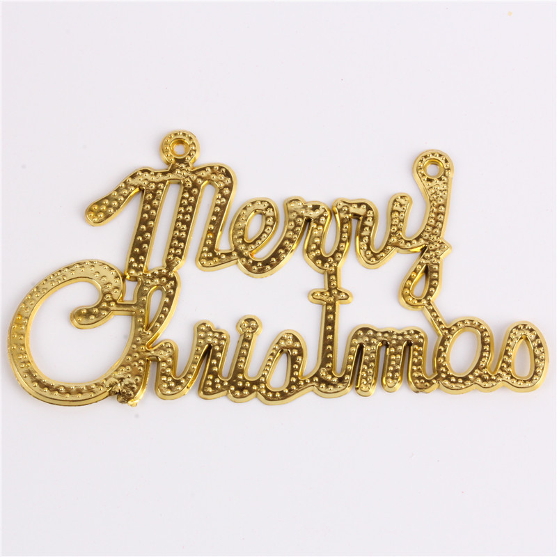 Minúsculas Navidad carácter tarjeta carta decoración navideña regalo árbol de Navidad colgante Feliz Navidad texto en inglés
