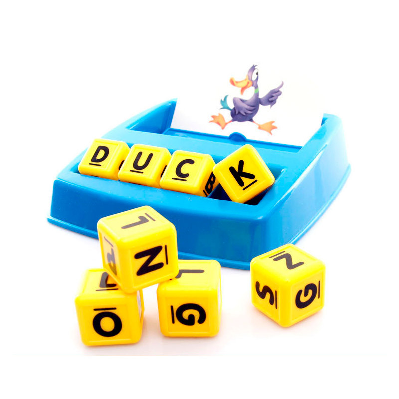 707-18 juguetes para niños Juego de mesa cartas coinciden con palabras Happy Learning English educación temprana interacción entre padres e hijos