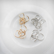 饰品配件电镀开口圈铁圈  diy饰品环扣钥匙扣挂件材料包批发