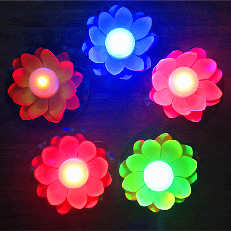 Suministro directo de fábrica dingcheng agua decoración lámpara actividad deseando lámpara con batería LED Lotus lámpara de loto estilo completo image 4