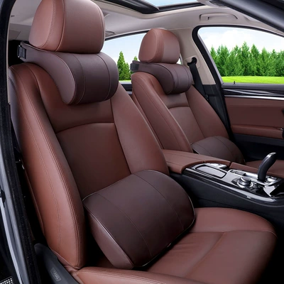 Memory Foam Large Headrest — Headrest - breathable-cow-headrest-suit-coffee