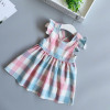 Summer skirt, suspenders, children's dress for leisure, suitable for import, Korean style