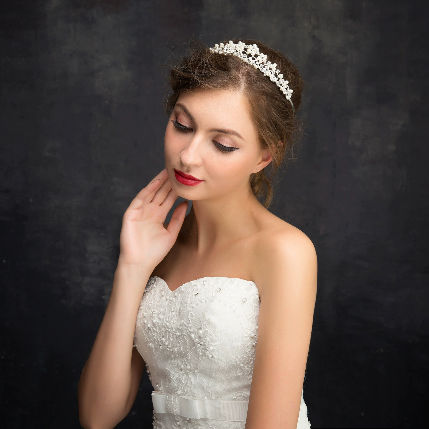 Свадебная жемчужная Корона повязка для волос новый свадебный головной убор аксессуары для волос Внешняя торговля AliExpress трансграничная Amazon оптовая продажа волос