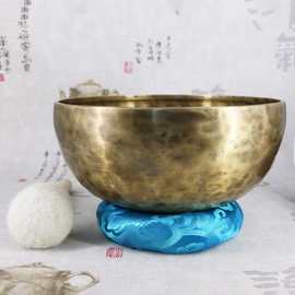尼泊尔手工藏式颂钵素钵佛音钵冥想静心疗愈铜钵西藏颂钵诵经采耳