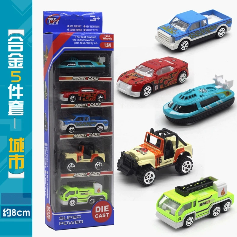 Металлический набор, моделирование инженерной техники, экскаватор, танк, toy car, 5 штук