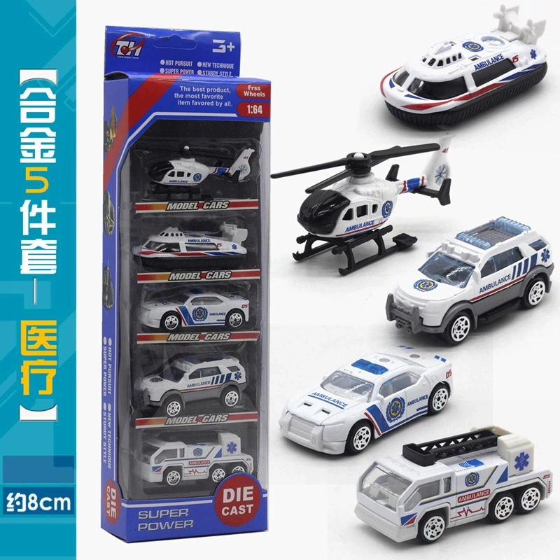 Металлический набор, моделирование инженерной техники, экскаватор, танк, toy car, 5 штук
