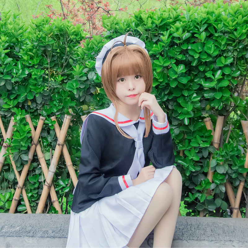 百变小樱 摩卡少女樱 木之本樱 COS服 cosplay服装 水手服 校服