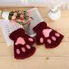 Cartoon keep warm gloves, fingerless