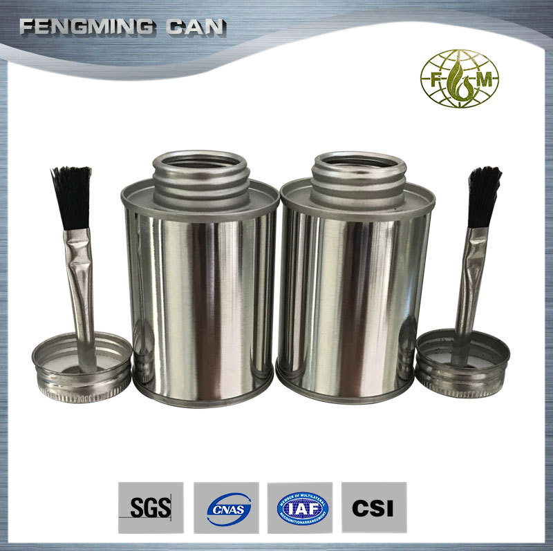 118ml螺纹口胶水铁厅子125ml马口铁圆桶 0.1L CPVC PVC管道铁罐子
