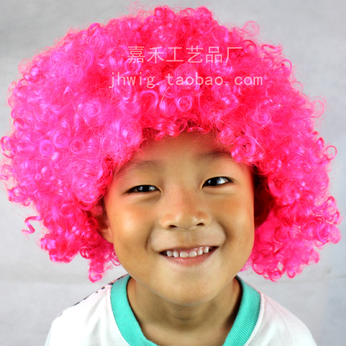 Halloween Navidad tocado explosión cabeza payaso vestir peluca ventilador