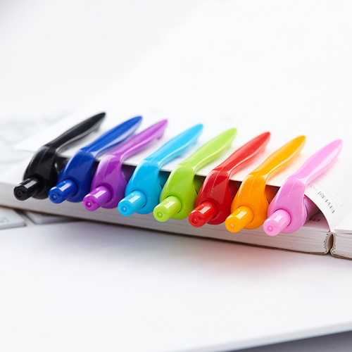 Baixue 101 color gel pen quick-drying pen press signature pen jumps multi-color student carbon pen 8-color refill
