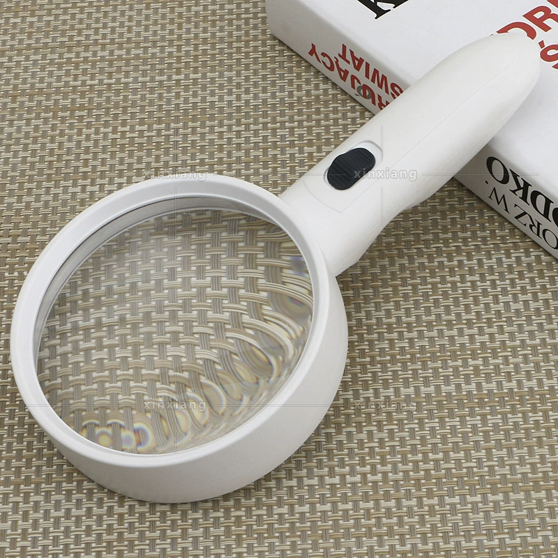 Ручное Двухслойное мощное увеличительное стекло для чтения 6B-8B Factory Direct для пожилых людей для чтения книг и газет