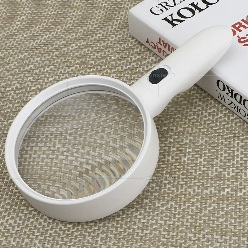 138 увеличительное стекло большого размера 6B-9B с четырьмя светодиодными лампами для обнаружения денег