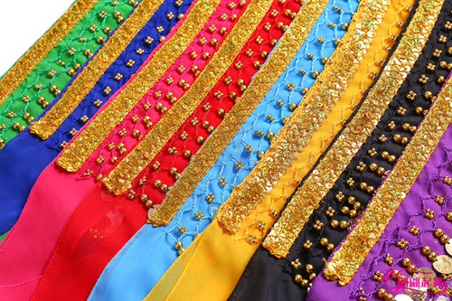 Indian dance performance chain new belly dance waist chain practice performance square dance practice hanging coin waist chain