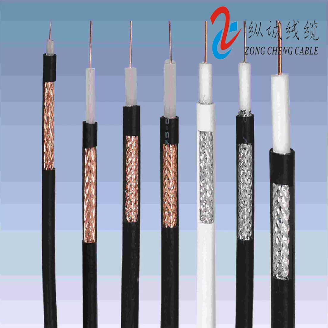 家装纯铜镀锡射频同轴电缆SYWV75-5/75-7/75-9屏蔽高清数字信号线