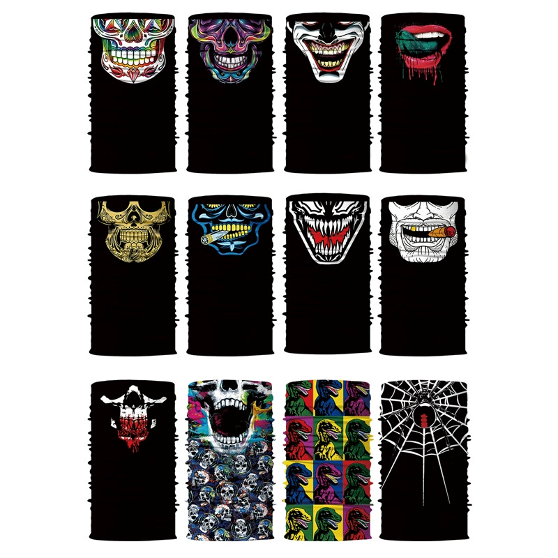 Черт Ghost Face Digital Magic Head Scarf Cycling Phantom Scarf