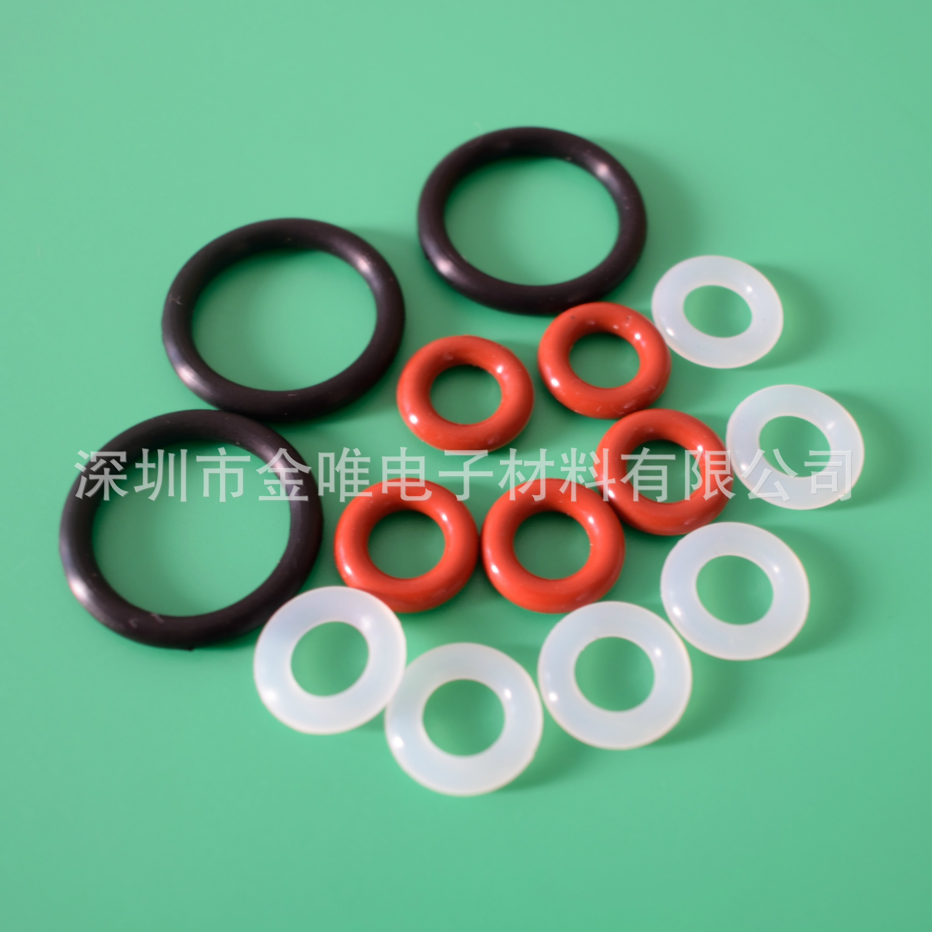厂家直销硅胶透明O形圈 黑色丁青橡胶防水O形密封圈 红色密封圈