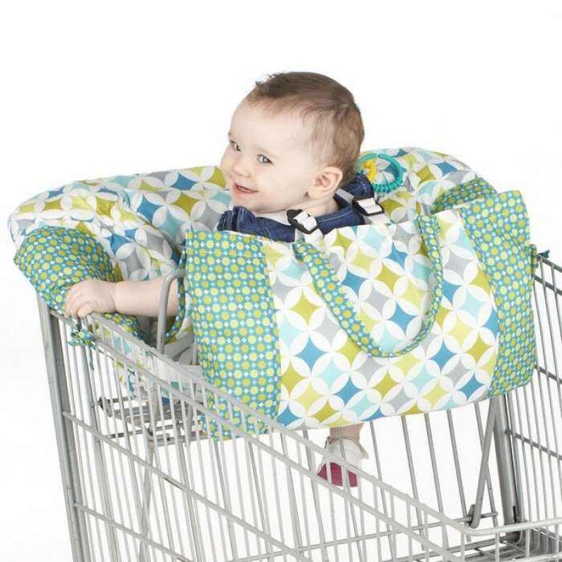 Ventas directas de fábrica transfronterizas dos en uno carrito de compras de supermercado para bebés Silla de comedor protección de seguridad cojín de viaje portátil