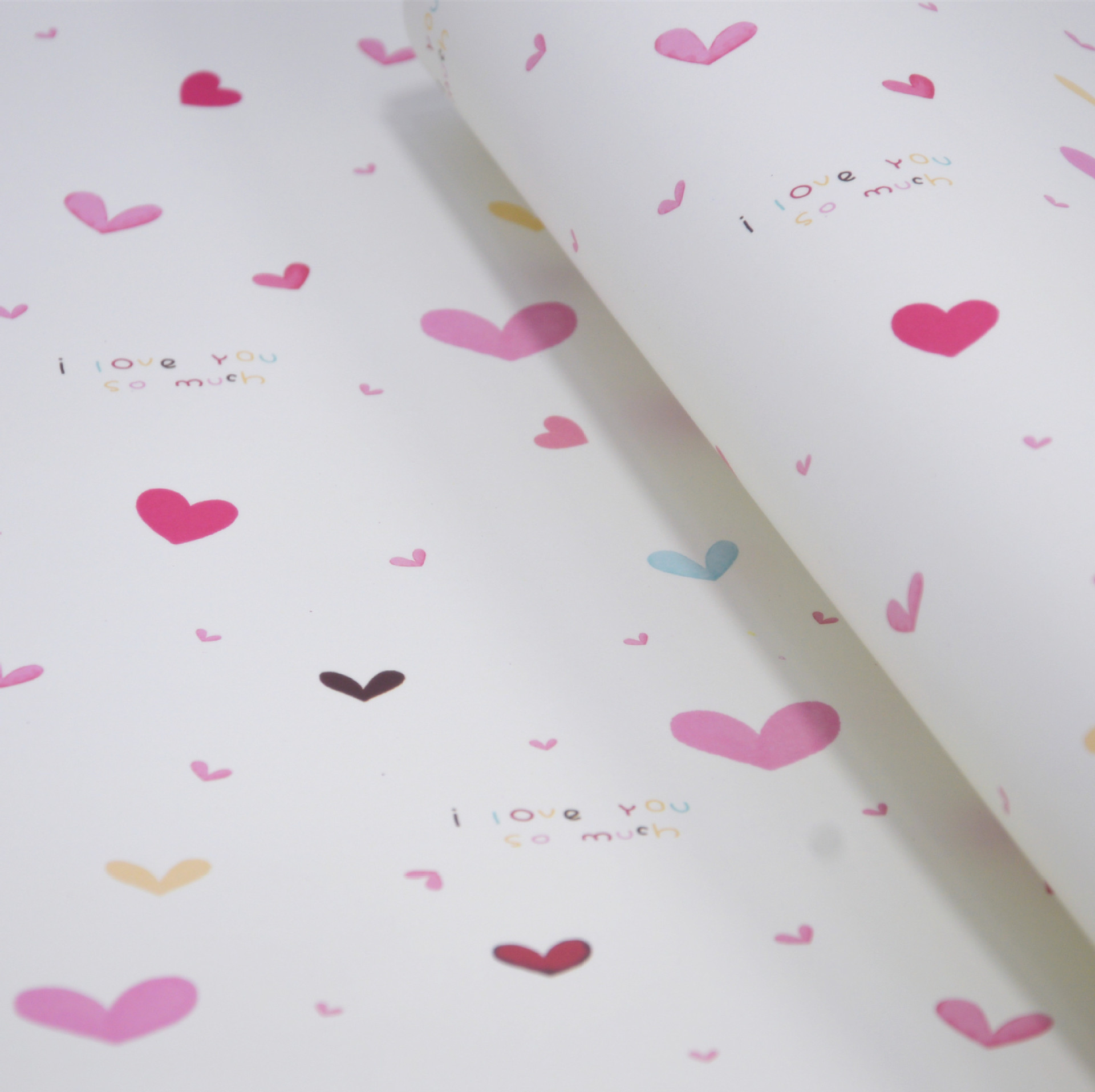 Nuevo Día de San Valentín qixi amor simple para enviar novia mamá regalo caja embalaje papel decoración material
