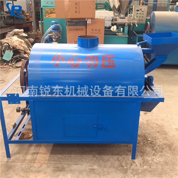 锐东多功能滚筒炒锅机 电加热干果炒货机 保温节能商用炒籽机