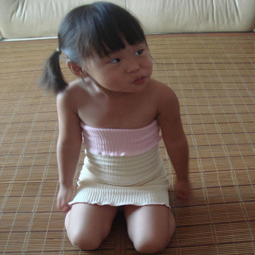 Children's double-layered two-color bellyband/seamless belly protector/child's bellyband/large elastic bellyband that is not easy to loosen