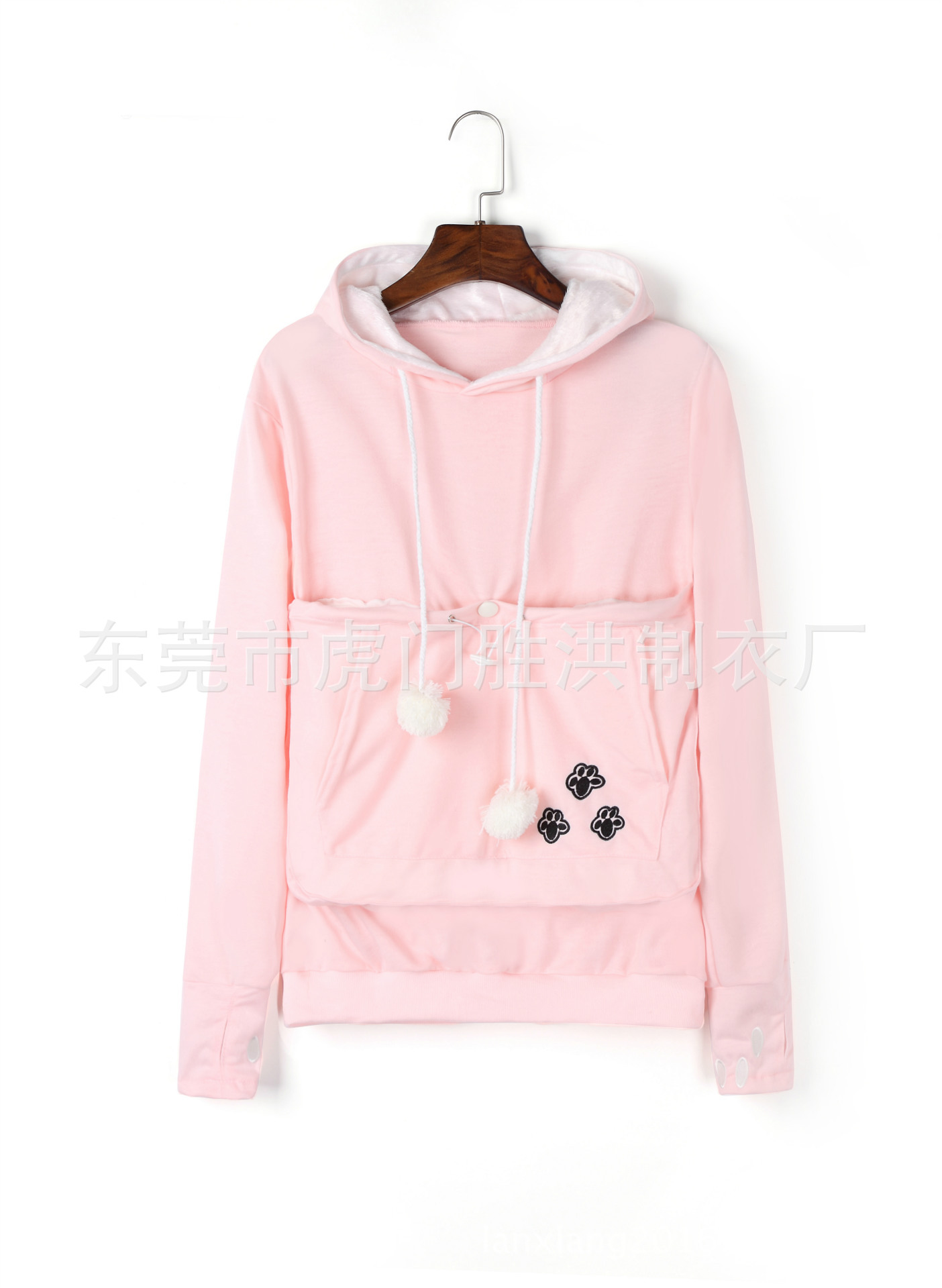 Dopamina Amazon Otoño e Invierno pullover Sudadera con capucha europea y americana casa gran bolsillo mascota suéter manga larga abrigo