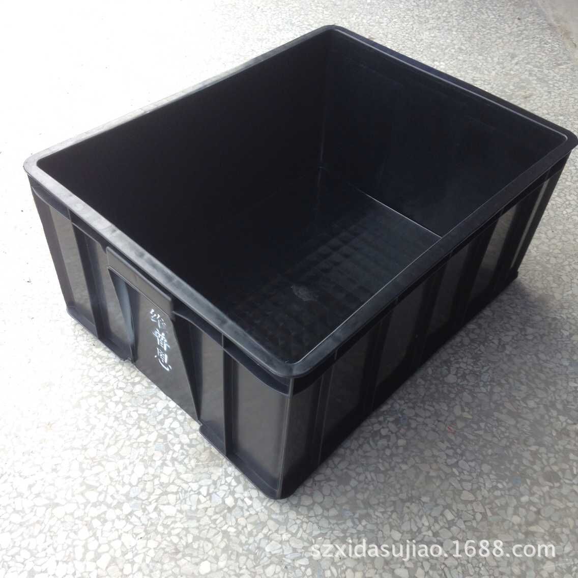 供应深圳东莞 PP静电胶箱 电子物料周转箱 黑色配件塑料箱