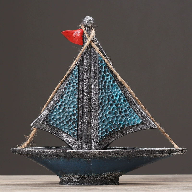 Средиземноморская винтажная модель парусника из смолы украшения магазин одежды дисплей реквизит домашний Ресторан Бар украшения