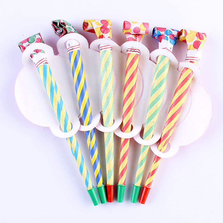 Baile suministros de cumpleaños gran dragón soplando papel dragón soplando silbato fiesta cara sonriente dragón soplando