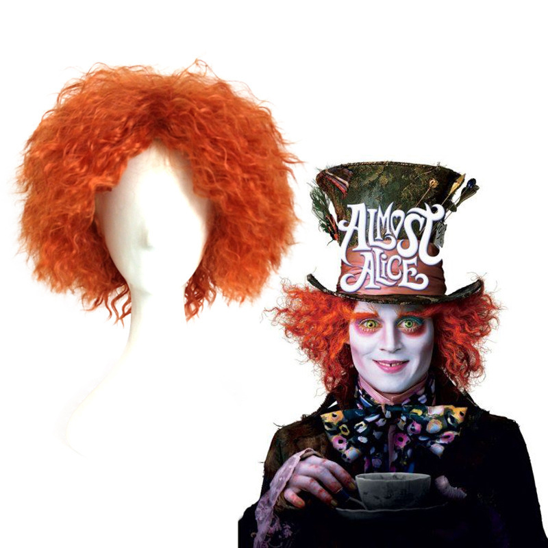 Alice in Wonderland Mad Hat cos Wig Short Curly Fluffy cosplay Wig Factory Spot Alice in Wonderland Mad Hat cos Wig Short Curly Fluffy cosplay Wig Factory Spot
