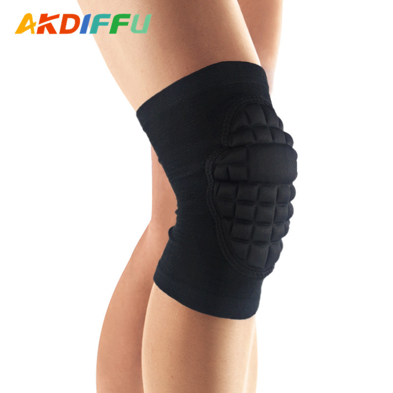 Fábrica al por mayor de rodillas deportivas rótula de esponja de punto rótula transpirable anti-colisión voleibol rótula cubierta Montañismo