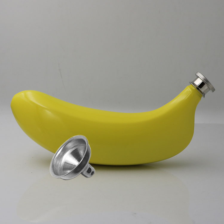 [Jiujiu] in stock 5 oz banana wine pot 304 stainless steel cross-border supply fruit KTV wine set