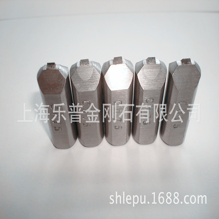 生产天然金刚笔 成型刀砂轮修整器磨床洗石笔55°R0.3（批发）