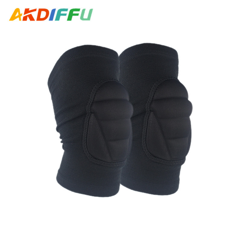 2018 nuevo hombre y mujer esponja rodilla de punto transpirable baloncesto fútbol correr montaña rodilla de voleibol