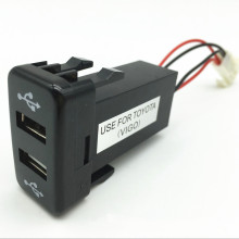 车载原孔VIGO双USB车充 4.2A车载充电器12V/24V  车用双USB