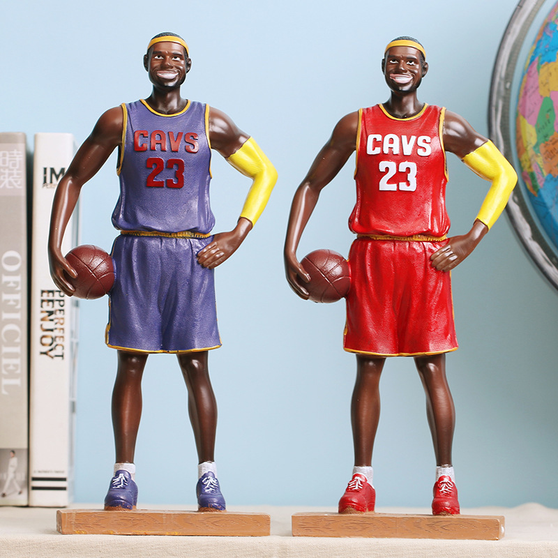 NBA Basketball James Resin Decoration Bedroom Decoration Boys Birthday Gift Creative Gift