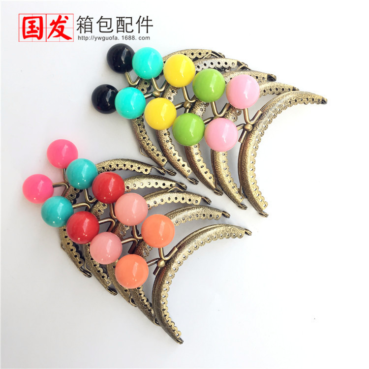 8.5Cm semicircular encaje en relieve cabeza de caramelo oro [bronce] 20MM cabeza de caramelo 0168 - GT