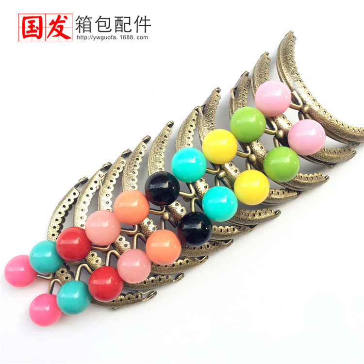 8.5Cm semicircular encaje en relieve cabeza de caramelo oro [bronce] 20MM cabeza de caramelo 0168 - GT