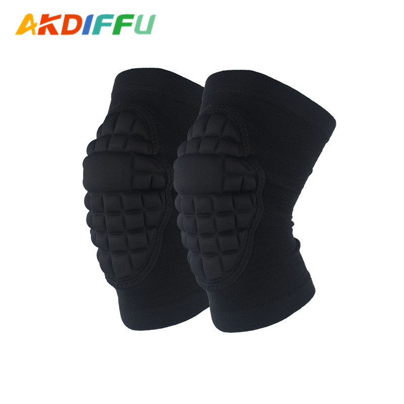 Fábrica al por mayor de rodillas deportivas rótula de esponja de punto rótula transpirable anti-colisión voleibol rótula cubierta Montañismo