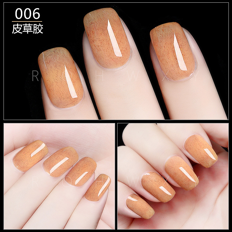 Nail 6-color flash nail art de alta densidad oro y plata estilo japonés platino pegamento metal pintado dibujo pegamento para salón de uñas