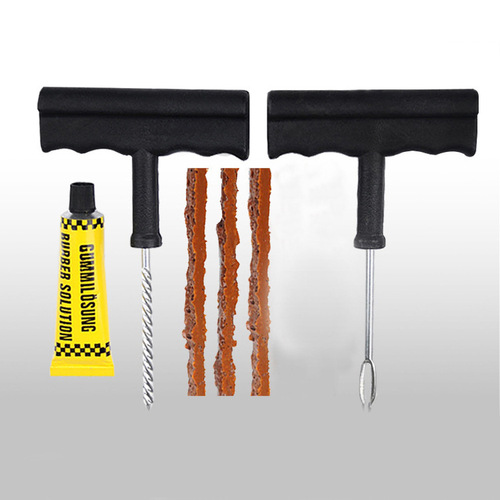 Tire repair tool with strip glue quick tire repair kit vehicle repair car electric motorcycle vacuum tire