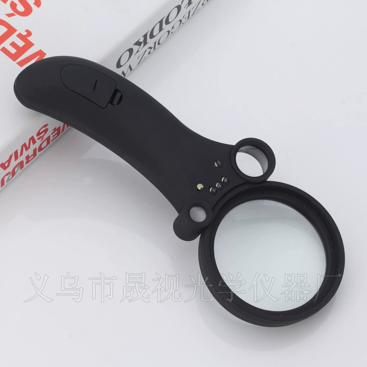 Электронная коммерция горячей продажи Ручка спрей черная резиновая краска с LED увеличительное стекло три линзы три раза 600600